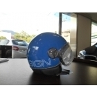 MOMO DESIGN Fluo - Visiera sferica bordata in pelle . Disponibile in Grigio metallizzato e 3 Decal Fluo a scelta. 